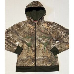 UNDER ARMOUR - Women's Realtree Camo Fleece Lined Hoodie Zip Jacket - Size Large